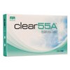 Clear 55 A contact lenses